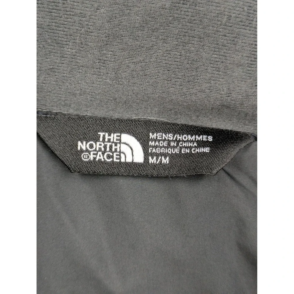 North Face Vest Mens Medium Red Black Quilted Snap Puffer Insulated Outdoor